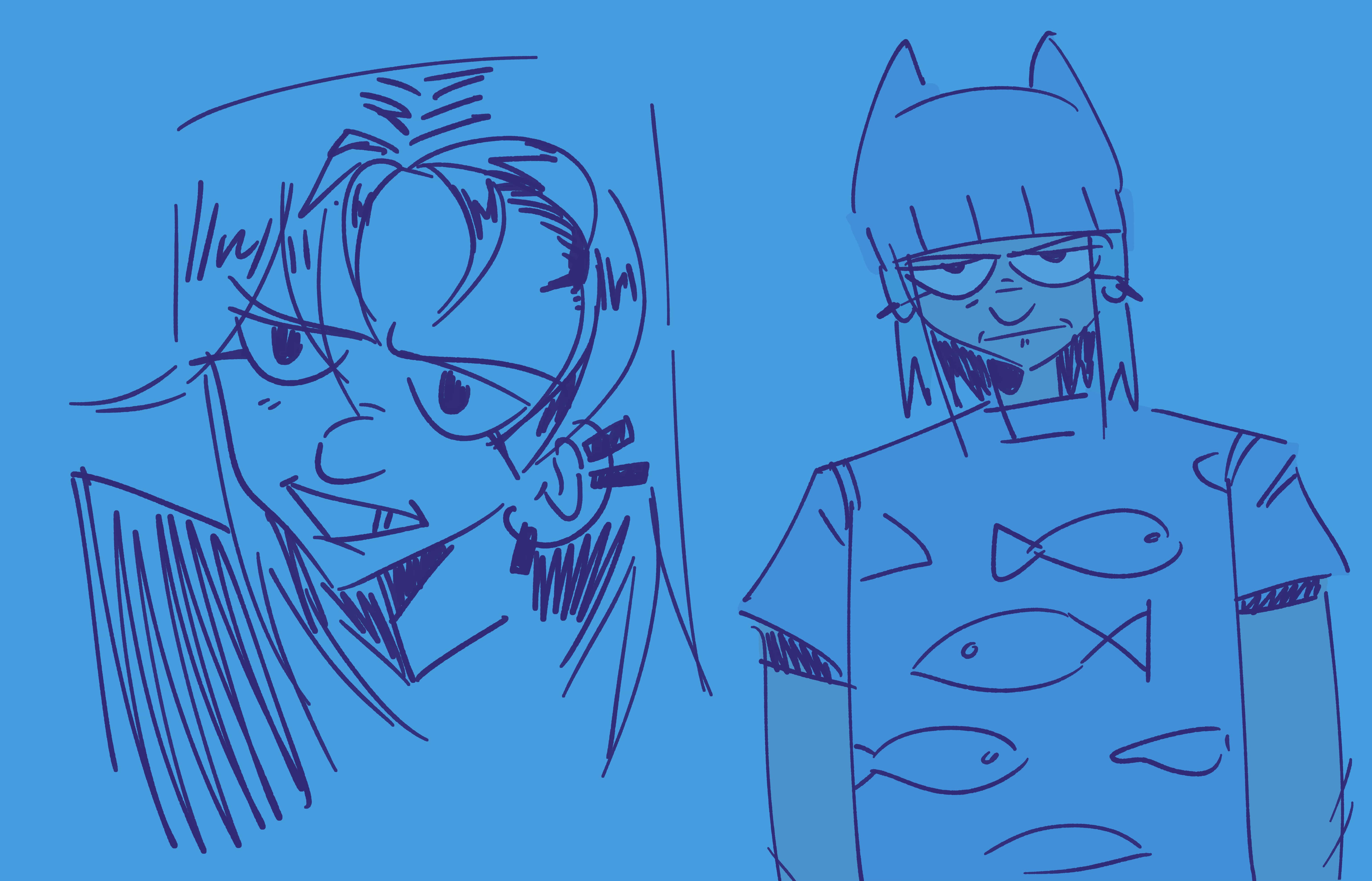 Sam doodles