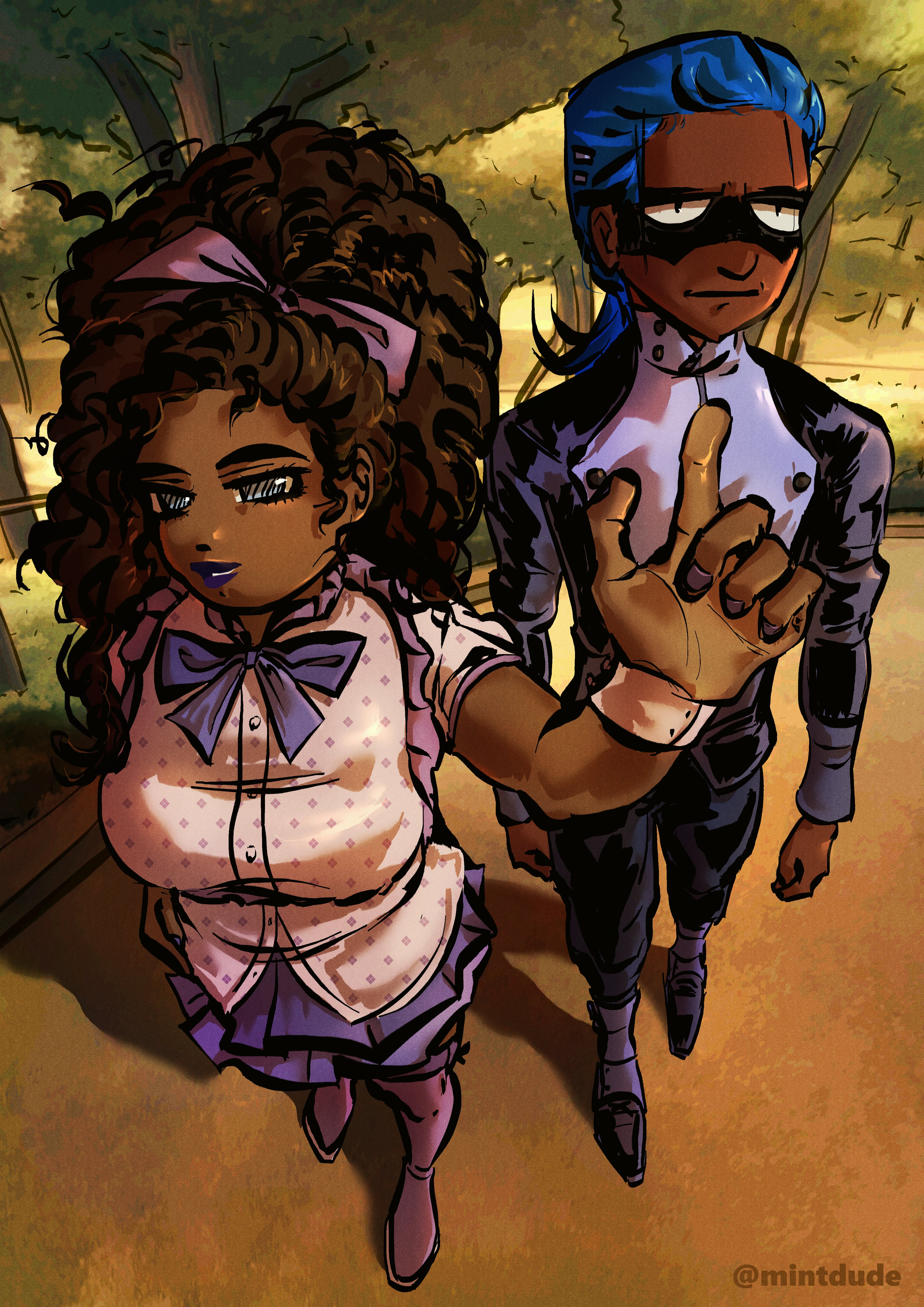 Bella and Sam going to cosplay convention art