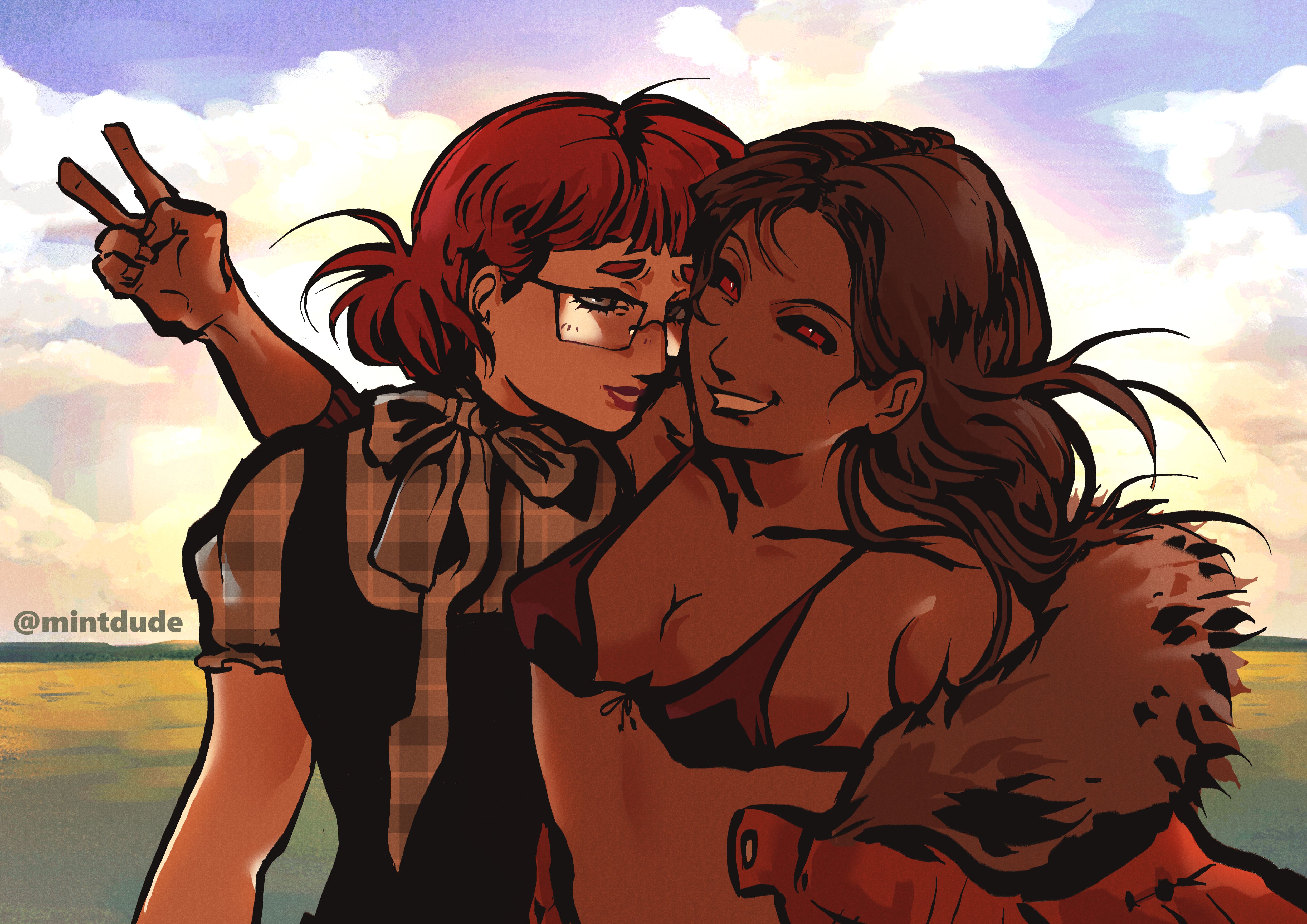 Amelia and Robyn illustration