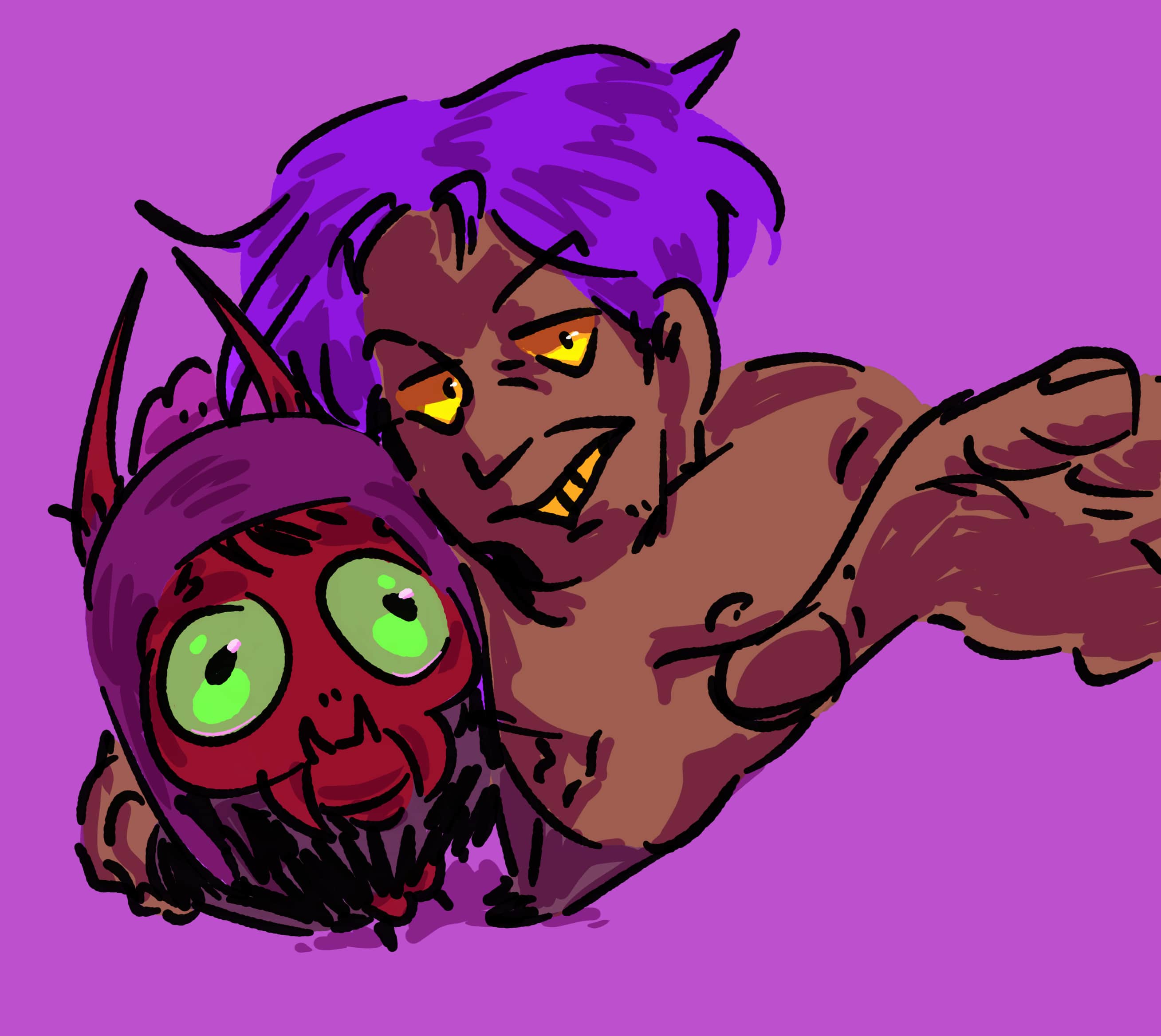 Gigi and Cain (old design) doodle